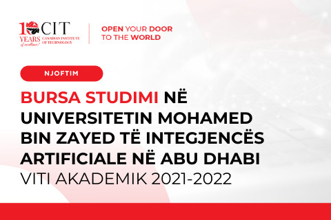BURSA STUDIMI ne Universitetin Mohamed Bin Zayed te Integjences Artificiale