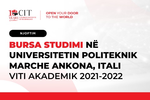 Bursa Studimi Në Universitetin Politeknik Marche Ankona Itali Viti Akademik 2021-2022