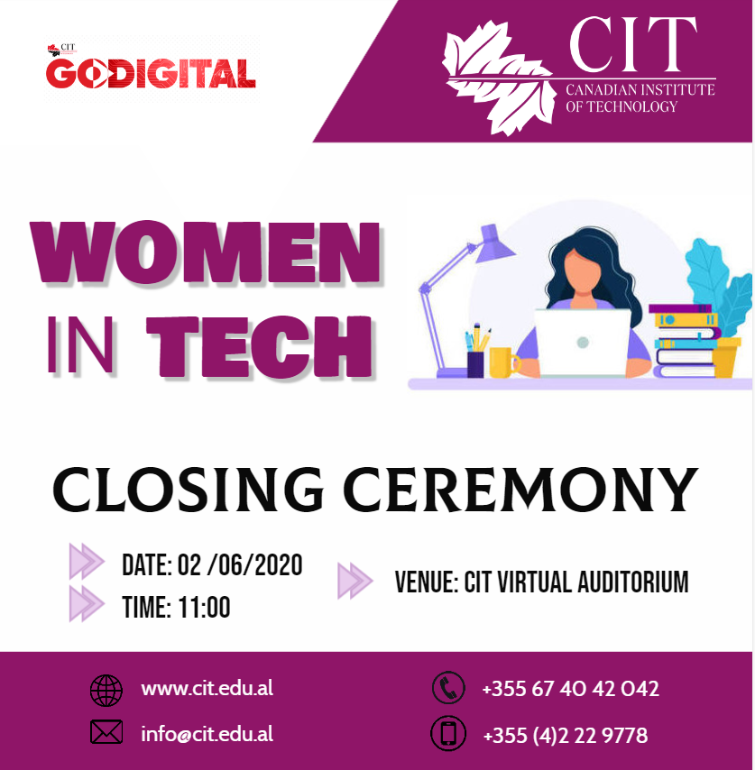 Ceremonia mbyllëse e Women in Tech