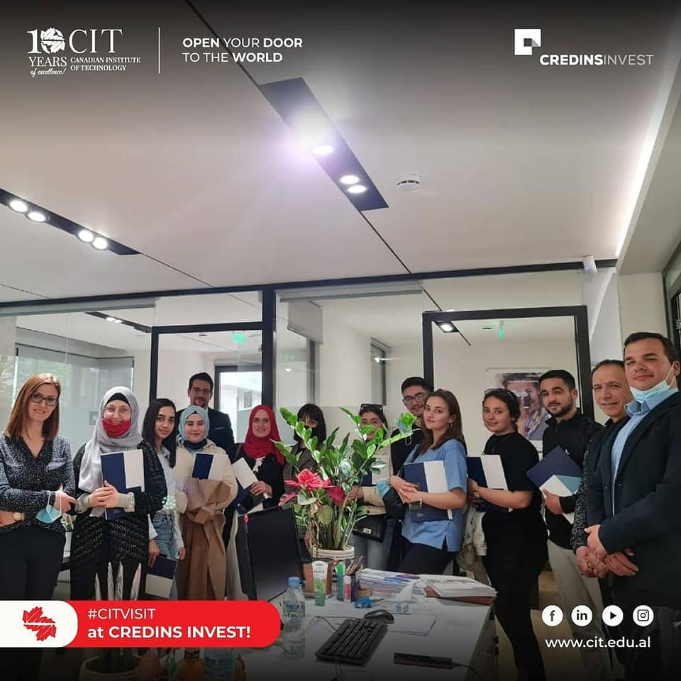 Instituti Kanadez i Teknologjisë (CIT) në Tiranë-Shqipëri zhvilloi një vizitë akademike në Credins Invest