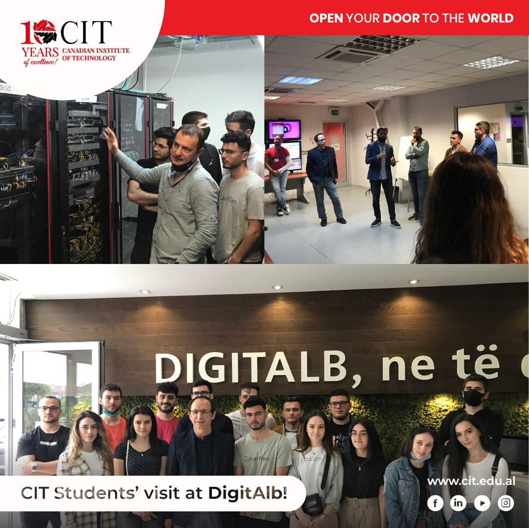 Instituti Kanadez i Teknologjisë në Tiranë, Shqipëri zhvilloi një vizitë akademike në selinë e DigitAlb